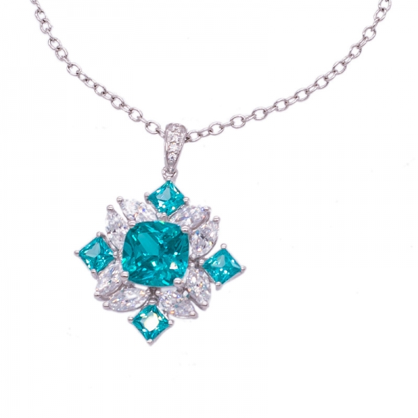 Brilliant Paraiba YAG Jewelry Set in 925 Silver 