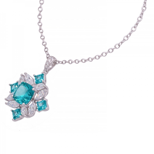 Brilliant Paraiba YAG Jewelry Set in 925 Silver 