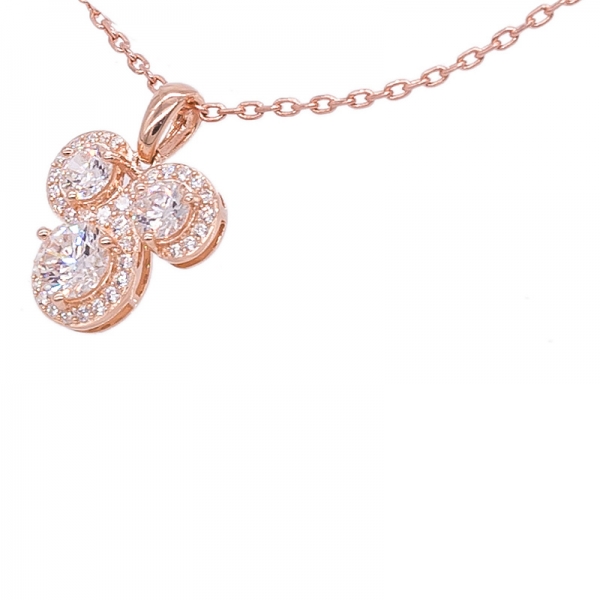 Special Jewelry Set with Morganite Peach CZ in 925 Silver 