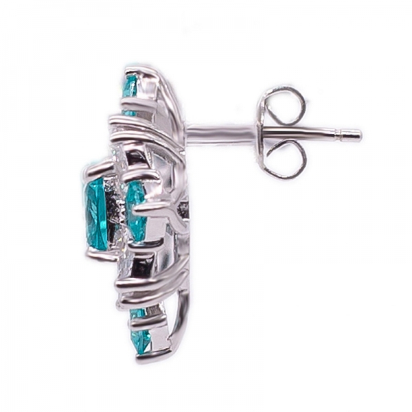 Brilliant Paraiba YAG Jewelry Set in 925 Silver 