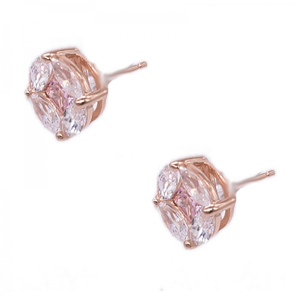 Exquisite Stud Earrings Jewelry in 925 Sterling Silver 