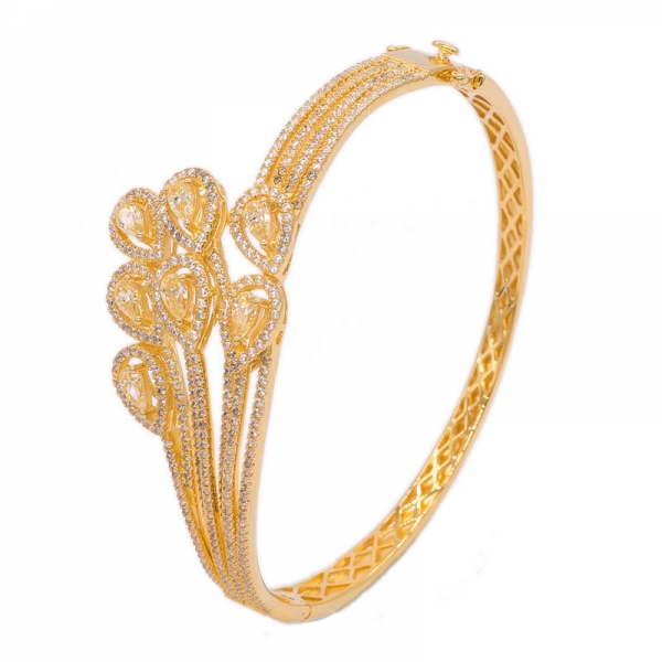 Romantic Bangle jewelry in Gold Plated 925 Sterling Silver 