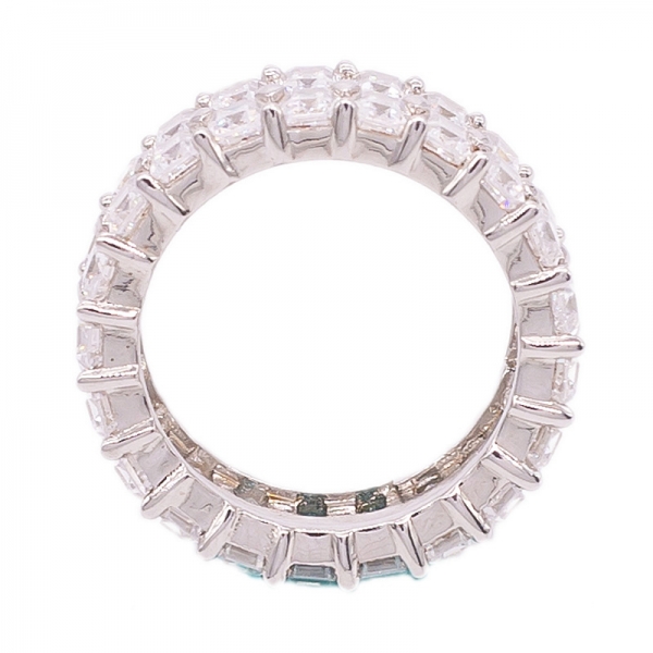925 Silver Rhodium Particular CZ Ring 