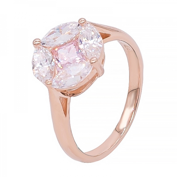 Sterling Rose Gold Plated 925 Ring 