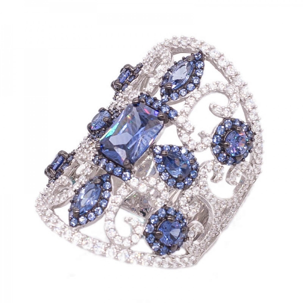 Vintage 925 Tanzanite Silver Ring 