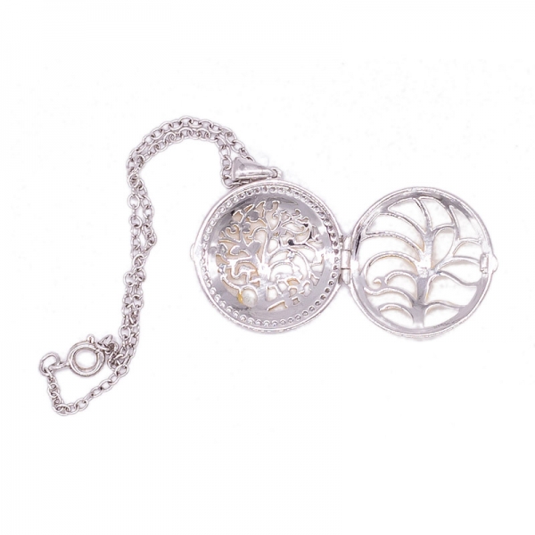 925 Gold & Rhodium Plated Silver Locket Pendant 