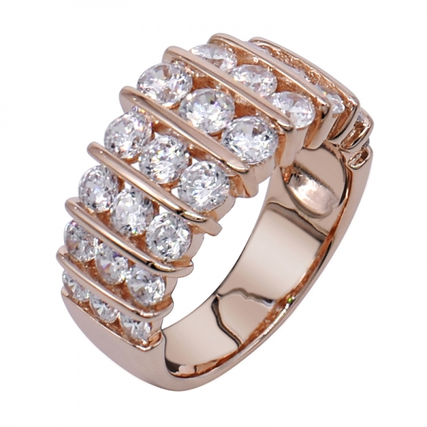 925 Sterling Precious Delicate Rose Gold Plated Ring 