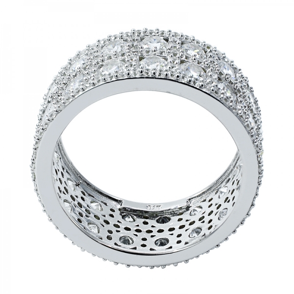 Gold Plated Silver Eternity Ring with Paraiba YAG 