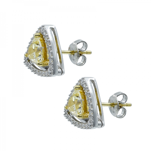 Triangle Stud Women 925 Earrings 