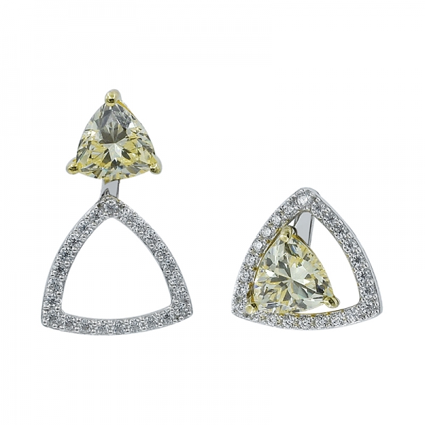 Triangle Stud Women 925 Earrings 