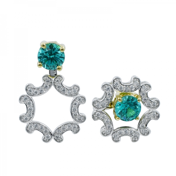 925 Paraiba Stud Sterling Silver Earrings 