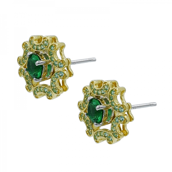 925 Paraiba Stud Sterling Silver Earrings 