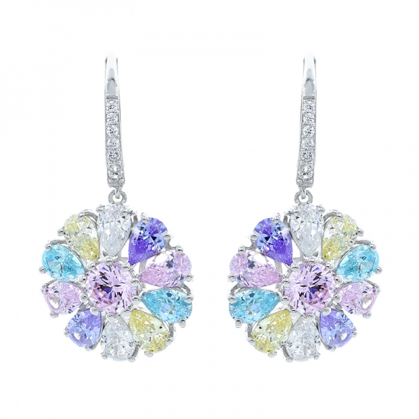 Fancy Multicolor 925 Silver Earrings 