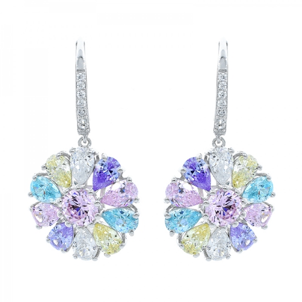 Fancy Multicolor 925 Silver Earrings 