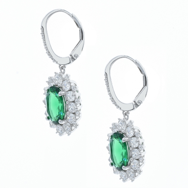 Graceful 925 Earrings With Checkboard Cutting Tanzantie CZ 