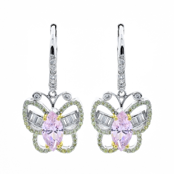 925 Sterling Sliver Butterfly Earrings 