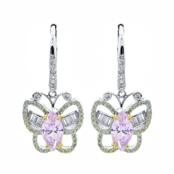 925 Sterling Sliver Butterfly Earrings 