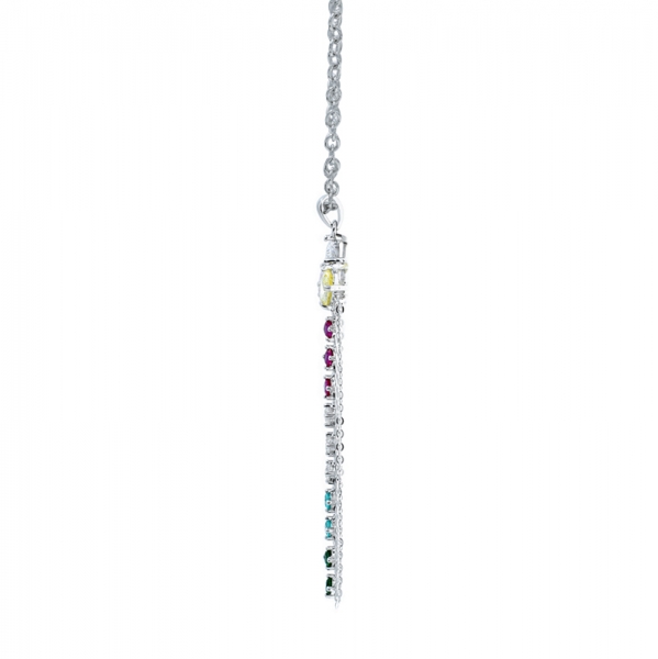 925 Sterling Silver Long Tassel Pendant For Ladies 