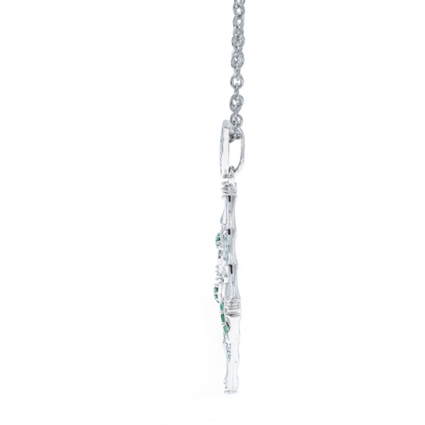 925 Sterling Silver Bamboo Pendant 