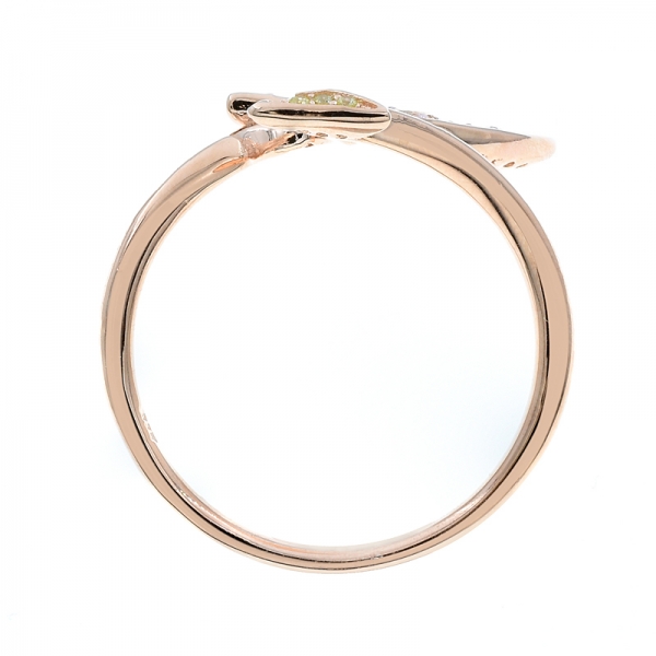 Winsome 925 Rose Gold Plated Silver Ring 