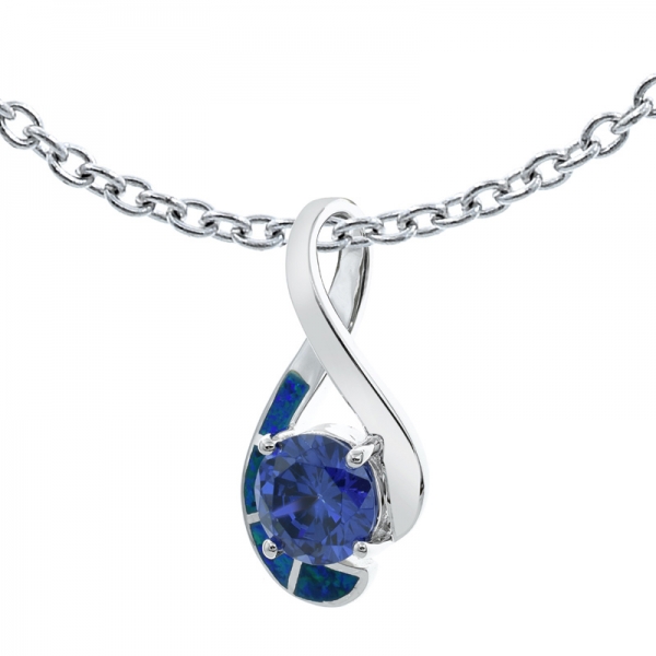 925 Silver Timeless elegance Opal Pendant 