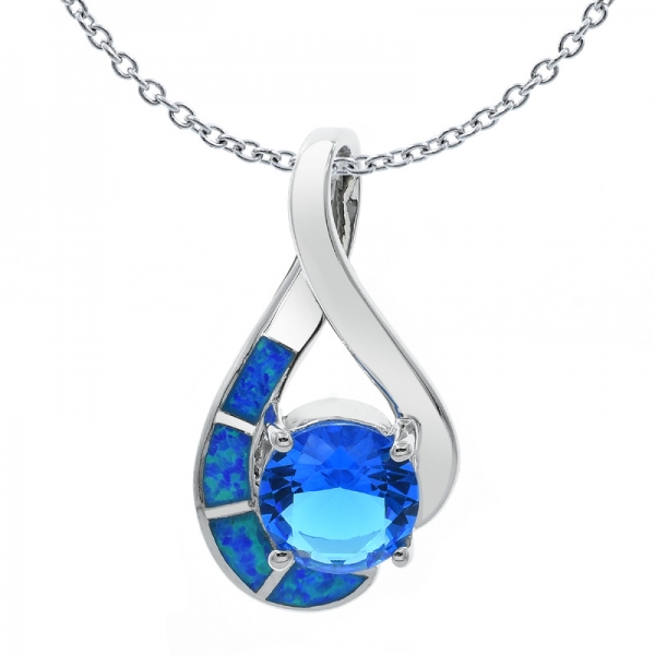 925 Silver Timeless elegance Opal Pendant 