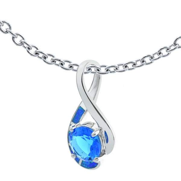 925 Silver Timeless elegance Opal Pendant 