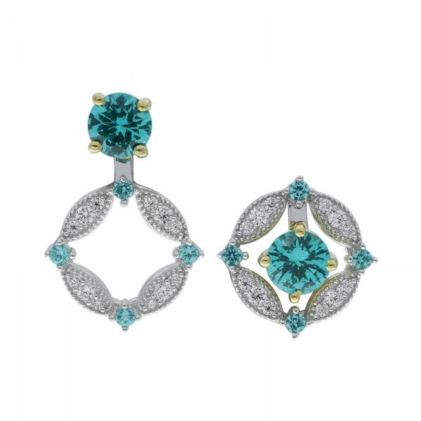 925 Beautiful Paraiba Stud Women Earrings 