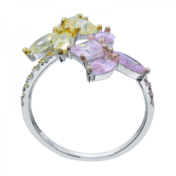 Fascinating Floral Silver Paraiba 925 Ring 