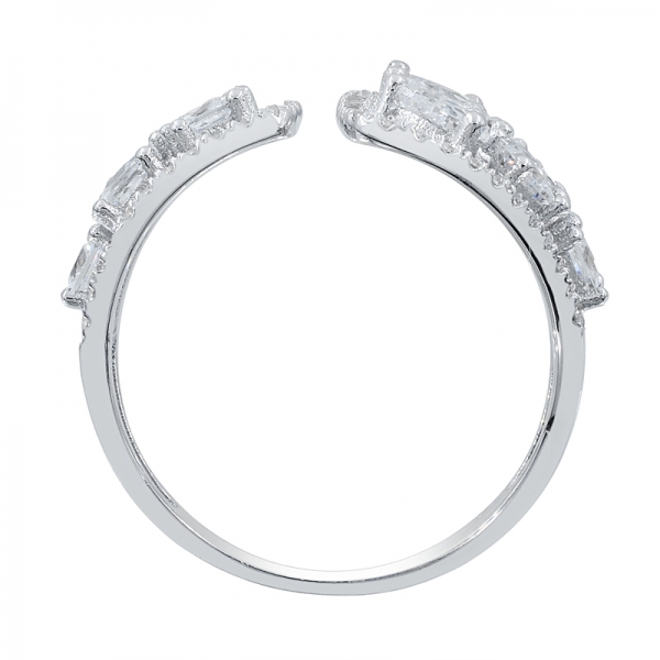 Graceful 925 White CZ Silver Ring For Ladies 