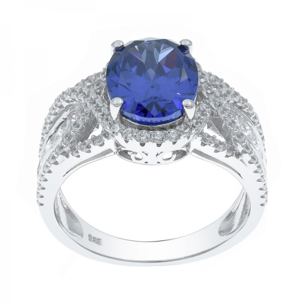 925 Lavish Tanzanite CZ Ring For Ladies 