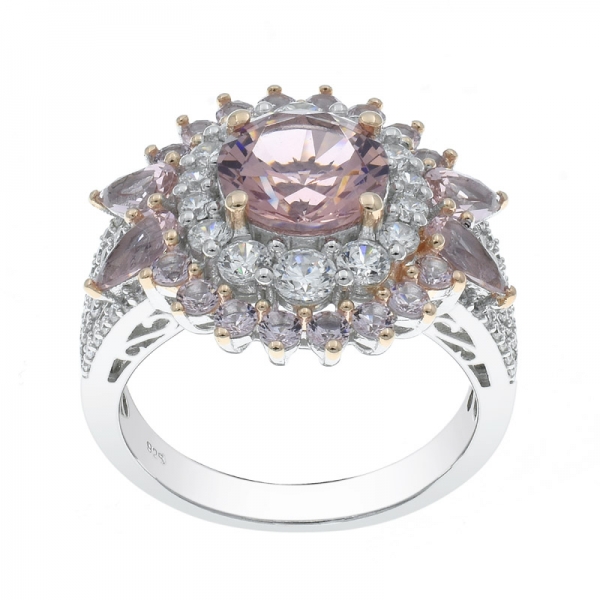 925 Silver Charming Morganite Nano Ring 