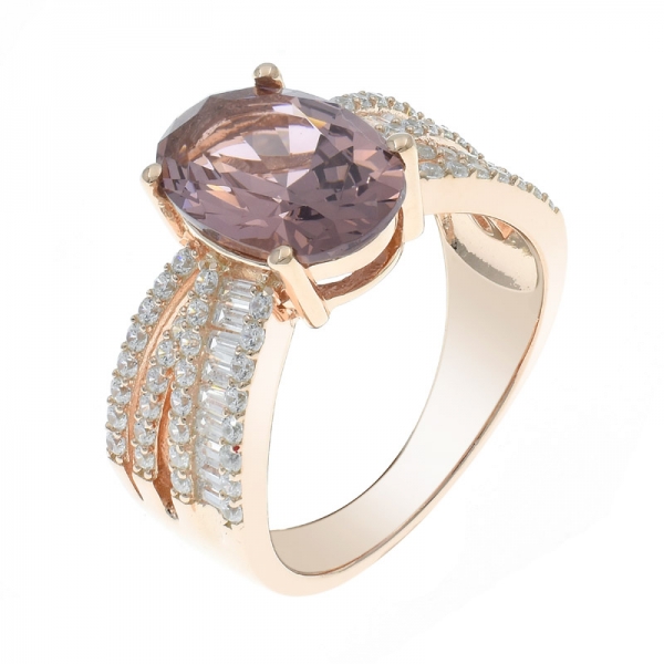 Winsome 925 Silver Morganite Nano Ring 