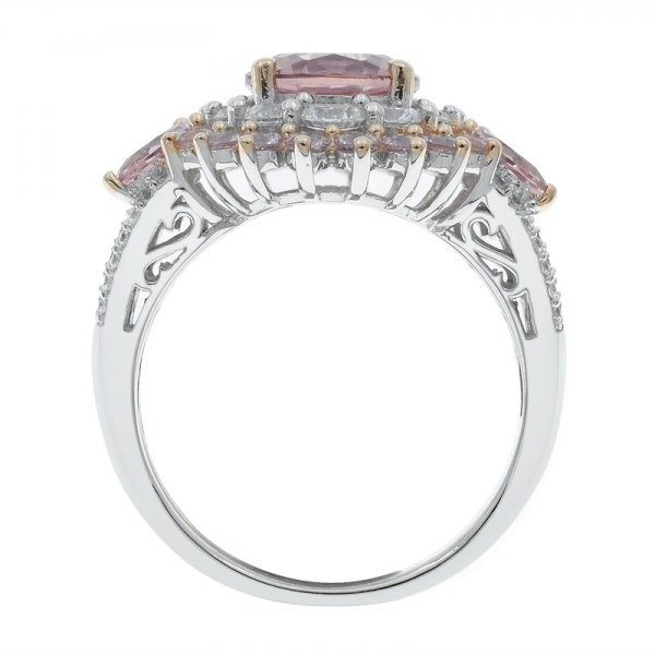 925 Silver Charming Morganite Nano Ring 