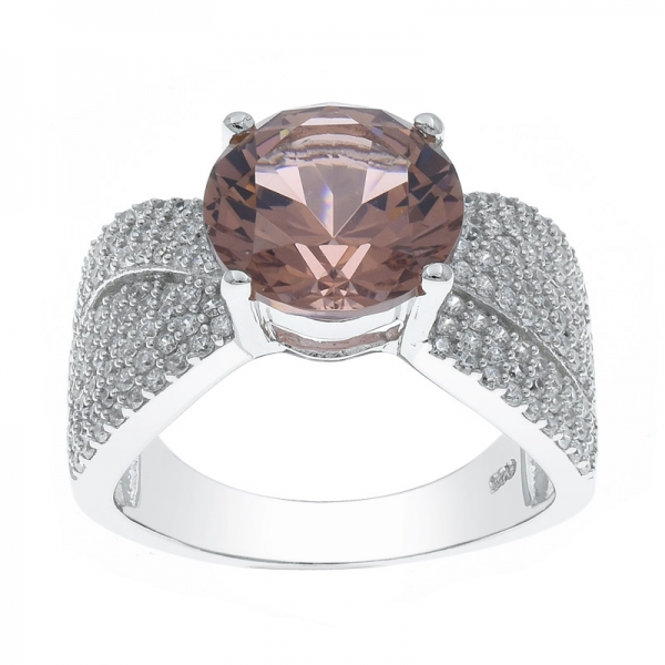 925 Silver Stunning Morganite Nano Ring 