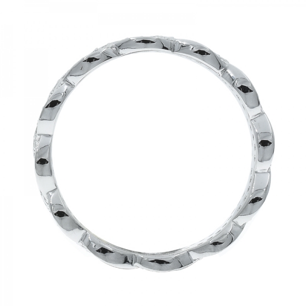 Winsome 925 Twist Silver Ring For Ladies 
