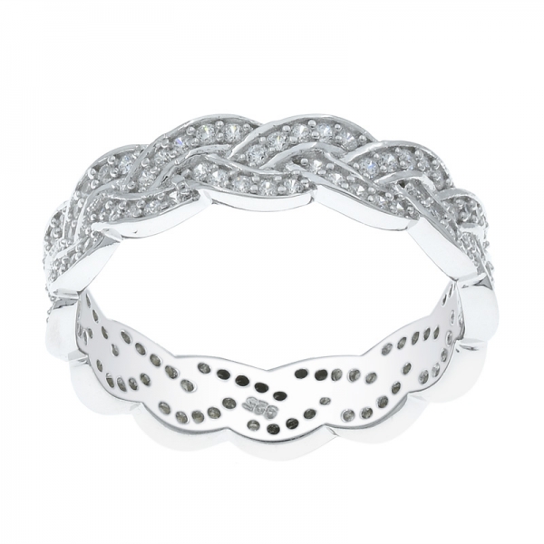 Winsome 925 Twist Silver Ring For Ladies 