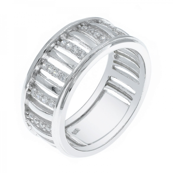 925 Silver Sophisticated White CZ Ring For Ladies 