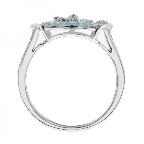 Individual 925 Paraiba Silver Ring For Ladies 