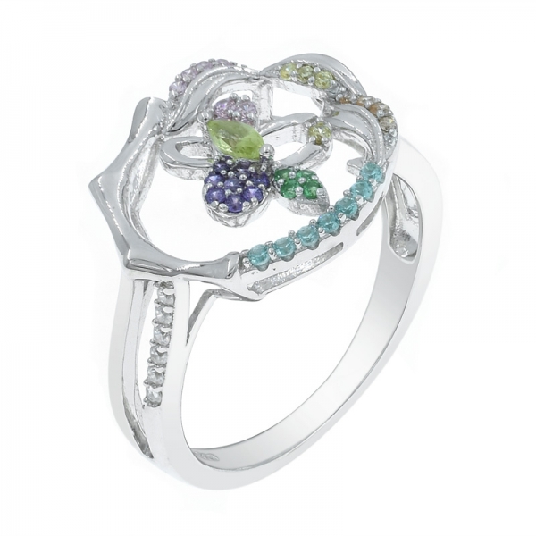 Individual 925 Paraiba Silver Ring For Ladies 