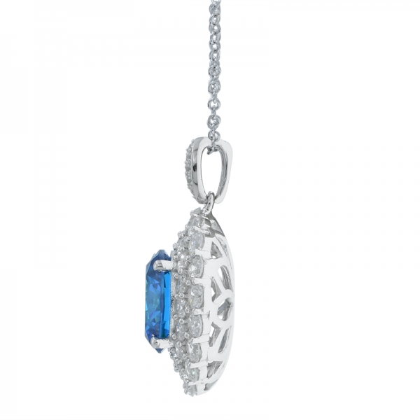 925 Classic Pendant With Neon Apatite CZ 