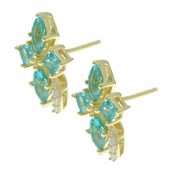 925 Silver Stylish Fashion Paraiba Ladies Earrings 