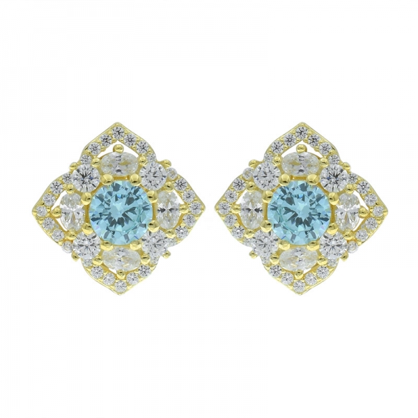 925 Silver Understated Elegant Square Ladies Earrings 