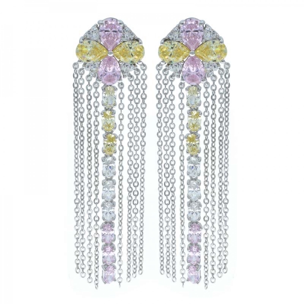 925 Sterling Silver Chandelier Earrings 