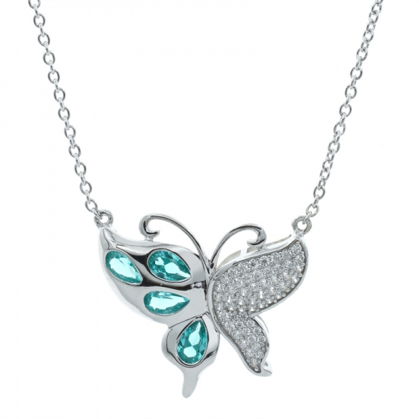 925 Sterling Silver Butterfly Necklace 