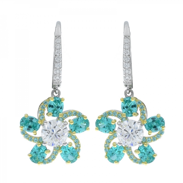 Glorious Multicolor 925 Sterling Silver Earrings 