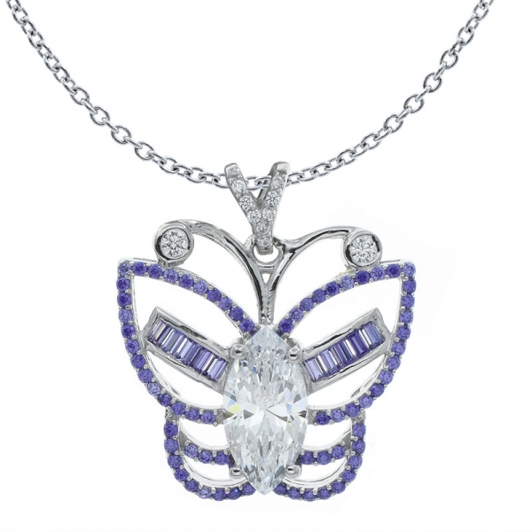 925 Sterling Silver Butterfly Pendant 