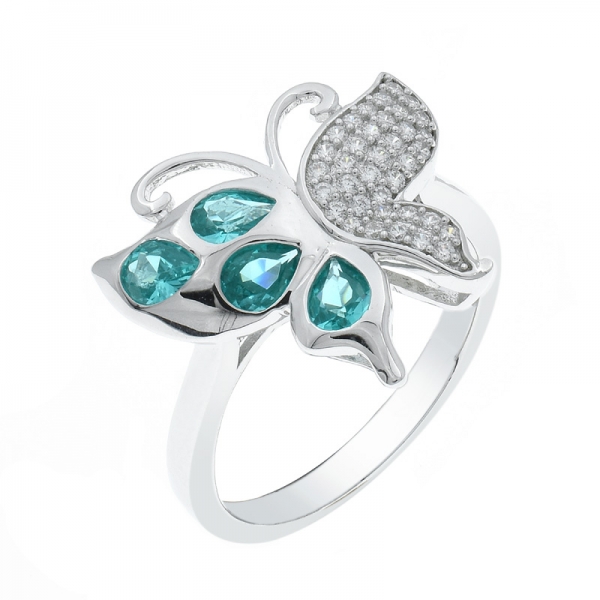 925 Silver Butterfly Ladies Ring 