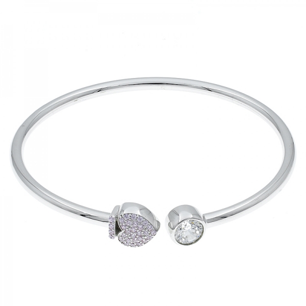 925 Sterling Silver Exquisite Open Bangle 
