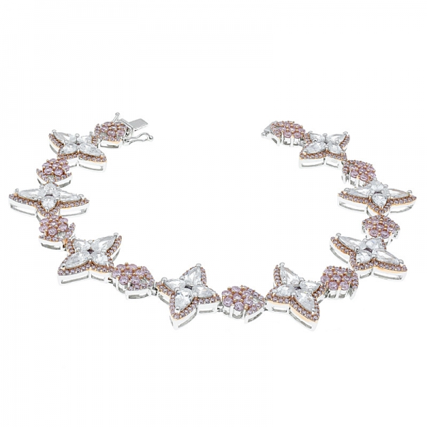 925 Silver Splendour Four Point Star Bracelet 